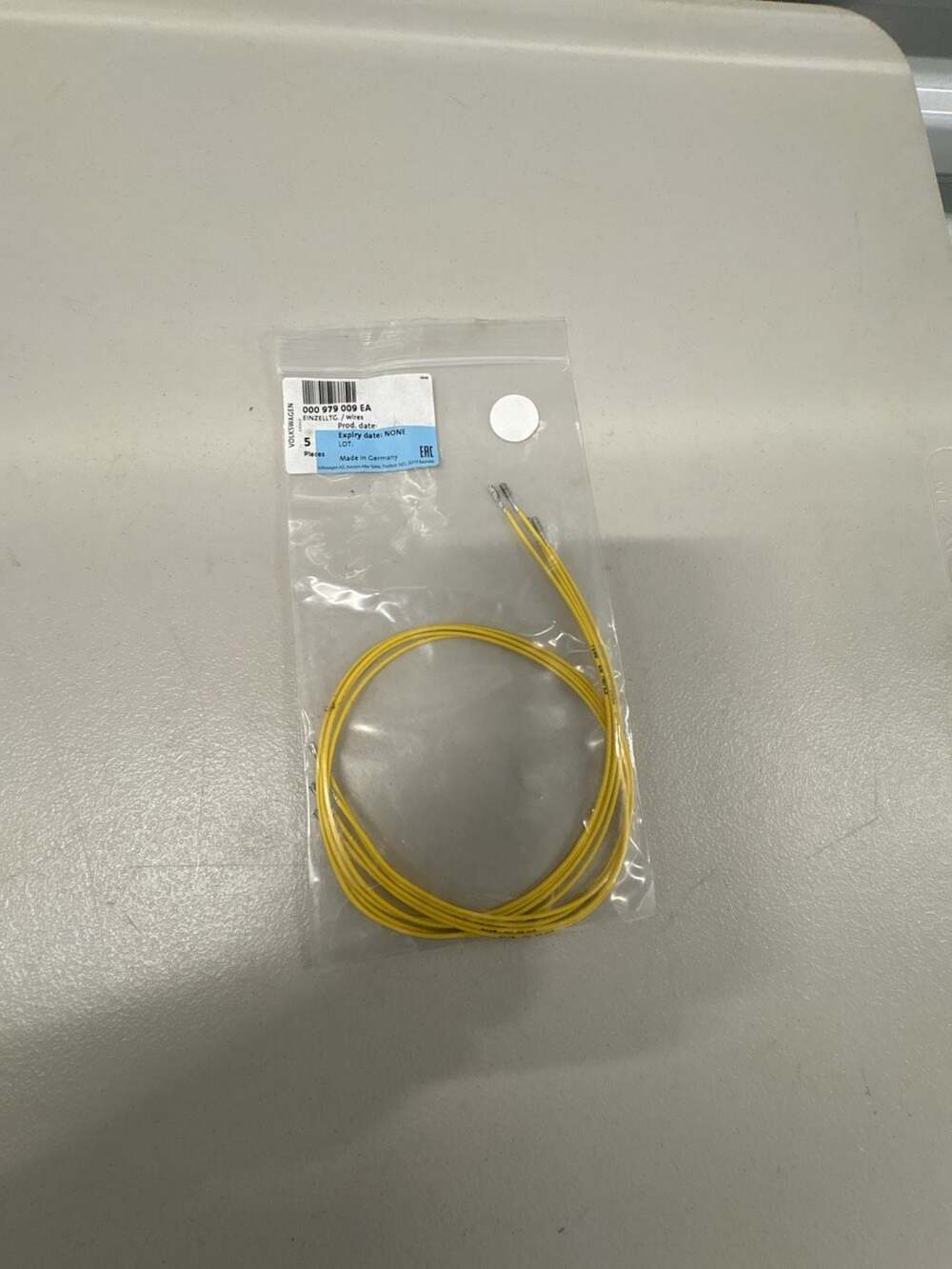 Volkswagen Wire Set 000 979 009 EA Yellow Repair Wires 5 Pieces